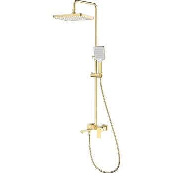 Душевая система Splenka S01.24.03 Золото матовое — фото 1, Душевые стойки