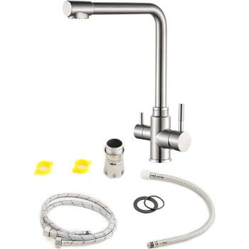 Смеситель для кухни Orange Boni M15-008ni Никель — фото 2, Смесители для кухни