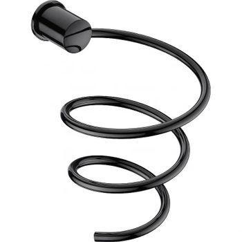 Держатель для фена WasserKRAFT K-1080PB Черный глянец — фото 1, Держатели для фена