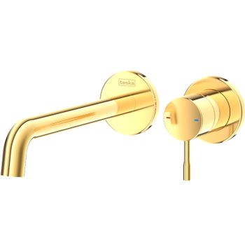 Смеситель для раковины Teska Atlas E5707 Золото — фото 1, Смесители для раковины
