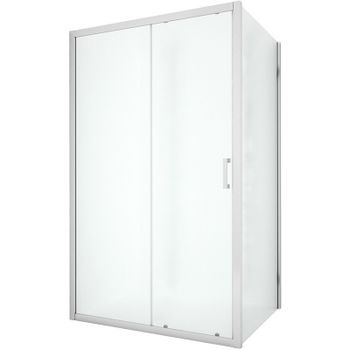 Душевой уголок New Trendy New Varia Chrome 100х80 D-0189A/D-0104B профиль Хром стекло прозрачное — фото 1, Прямоугольные душевые уголки