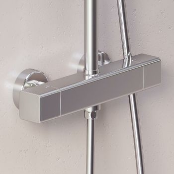 Душевая система Damixa Gala 953800000 с термостатом Хром — фото 4, Душевые стойки