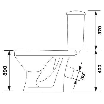 Унитаз компакт Оскольская Керамика Суперкомпакт Стандарт 44901130022 с бачком и сиденьем — фото 5, Напольные унитазы