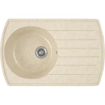 Кухонная мойка Domaci Бьелла DMC-23 GWS-23-328 Бежевая — фото 1, Кухонные мойки