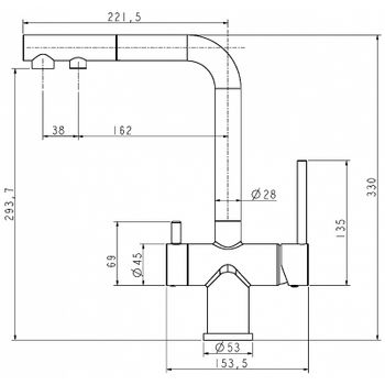 Смеситель для кухни Paulmark Serpentine Se213222-G Золото — фото 18, Смесители для кухни