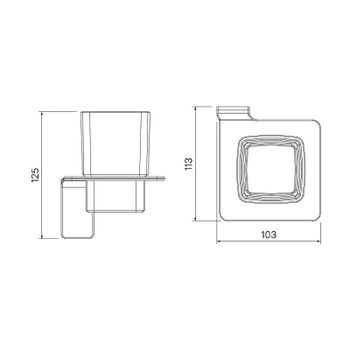 Стакан для зубных щеток Iddis Slide SLIWTG1i45 Белый матовый — фото 4, Стаканы для зубных щеток