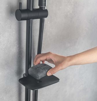 Комплект смесителей Aquatek Вега AQ1030MB Черный матовый — фото 13, Готовые комплекты для ванной комнаты