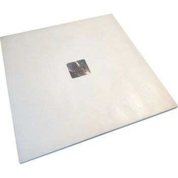 Душевой поддон из искусственного камня Veconi Tezeo 90x90 TZW20-90-R1 Белый — фото 1, Душевые поддоны из искусственного камня