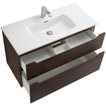 Тумба под раковину BelBagno Etna-H60 90 ETNA-H60-900-2C-SO-RW-P подвесная Rovere Moro — фото 5, Тумбы под раковину