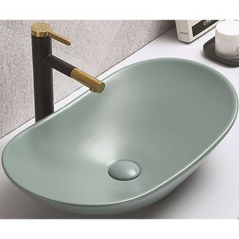 Раковина-чаша CeramaLux 61 7811AMLG-6 Зеленая — фото 1, Раковины накладные