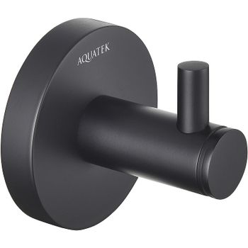 Крючок Aquatek Европа AQ4101MB Черный матовый — фото 1, Крючки для полотенец