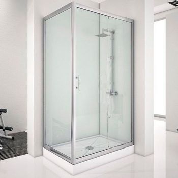 Душевой уголок Aquanet Alfa NAA1131 160х90 273607 профиль Хром стекло прозрачное — фото 1, Прямоугольные душевые уголки