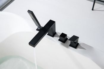 Смеситель на борт ванны Timo Selene 2130/03Y Черный — фото 3, Смесители на борт ванны