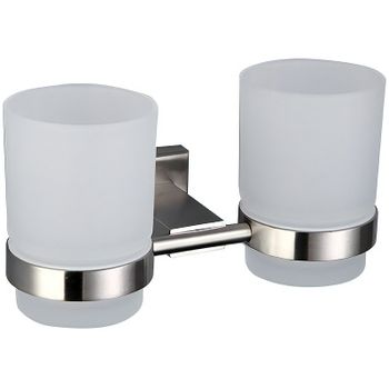 Стакан для зубных щеток Gappo G17 G1708 двойной Сатин — фото 1, Стаканы для зубных щеток