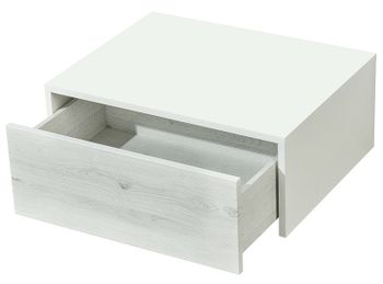 Тумба Aquaton Сакура 60 1A220403SKW80 подвесная Ольха наварра Белый глянец — фото 2, Комоды и тумбы для ванной комнаты