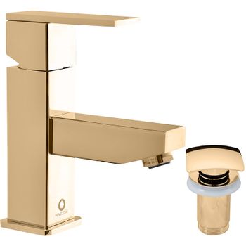 Смеситель для раковины Rav Slezak Loira LR527.5KZ Золото — фото 1, Смесители для раковины