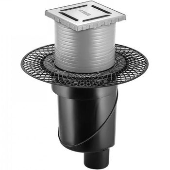 Душевой трап Berges Platz Norma 100x100 090058 с решеткой Хром матовый — фото 1, Трапы для душа