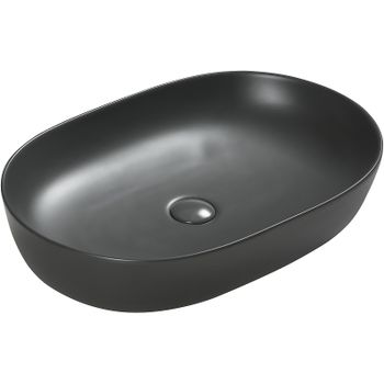 Раковина-чаша SantiLine 60 SL-1017DG Темно-серая матовая — фото 1, Раковины накладные