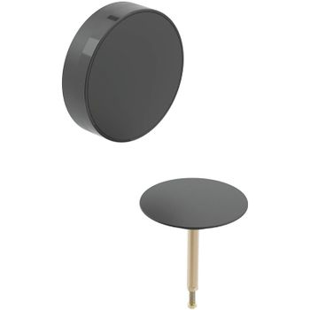 Декоративный комплект для слива-перелива Geberit 150.300.14.1 Черный матовый — фото 1, Прочие комплектующие для слива и канализации