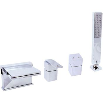 Смеситель на борт ванны Rav Slezak Loira LR566.5P Хром — фото 1, Смесители на борт ванны