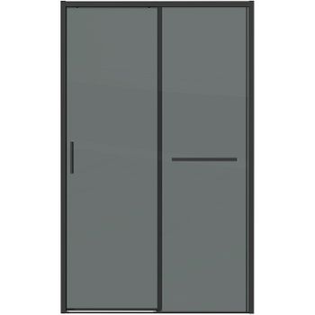 Душевая дверь Grossman Style 130 100.K33.05.130.21.10 профиль Черный матовый стекло тонированное — фото 10, Раздвижные душевые двери