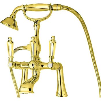 Смеситель на борт ванны Cezares FIRST-PBV-03/24-M Золото 24 карат — фото 1, Смесители на борт ванны