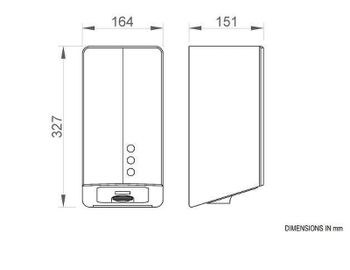 Сушилка для рук Nofer Big Fuga Evo 01831.UV.S Матовая нержавеющая сталь — фото 2, Сушилки для рук