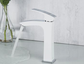 Смеситель для раковины Gappo G07 G1007-78 Белый Хром — фото 9, Смесители для раковины