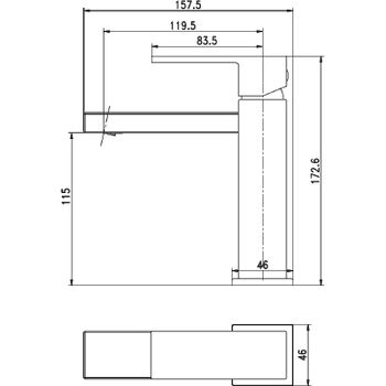 Смеситель для раковины Aquanet Blanco AF420-10W 261816 Белый матовый — фото 2, Смесители для раковины