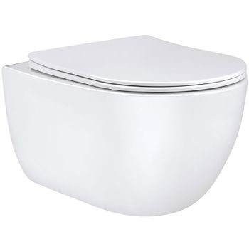 Унитаз Vincea Evo VT1-34 подвесной с сиденьем Микролифт — фото 1, Подвесные унитазы