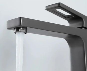 Смеситель для раковины Gappo G17-9 G1017-92 Оружейная сталь — фото 10, Смесители для раковины