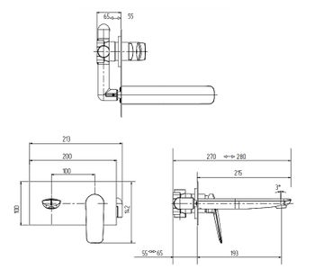 Смеситель для раковины Migliore Laguna 26080 Хром — фото 2, Смесители для раковины