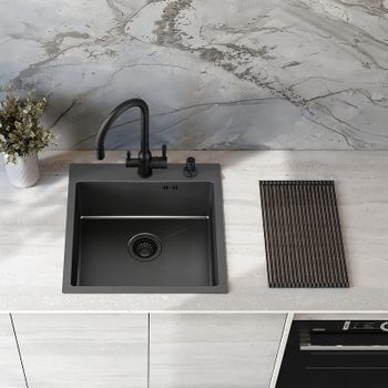 Ролл-мат Raglo R730.44.09 Графит матовый — фото 6, Сушилки для кухонных моек