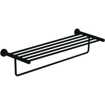 Полка для полотенец Aquanet 4562MB 241919 Черная матовая — фото 1, Полки для полотенец
