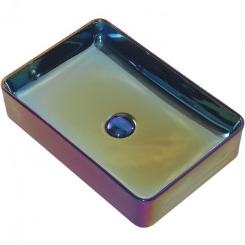 Товар: Раковина-чаша Abber Rechteck 51 AC2207Regen Хамелеон - фото 3 Раковина-чаша Abber Rechteck 51 AC2207Regen Хамелеон — фото 3, Раковины накладные