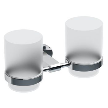 Стакан для зубных щеток Ravak Chrome CR 220.00 X07P189 двойной Хром — фото 1, Стаканы для зубных щеток