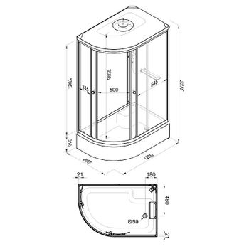 Душевая кабина Triton Коралл 120x80 В R Щ0000061820 без гидромассажа — фото 15, Душевые кабины