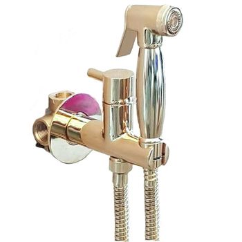 Гигиенический душ со смесителем Webert Elio EL870301010 Золото — фото 1, Гигиенические души