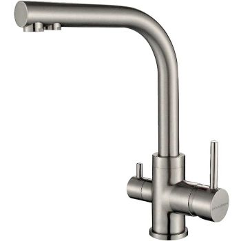 Смеситель для кухни Paulmark Essen Es213011-NI Никель — фото 1, Смесители для кухни