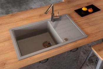 Кухонная мойка Alveus Granital Intermezzo 130 Arctic G11 780x480x200 1117046 Белая — фото 2, Кухонные мойки