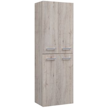 Шкаф пенал Dreja 50 77.0302D подвесной Дуб кантри — фото 1, Пеналы для ванной комнаты