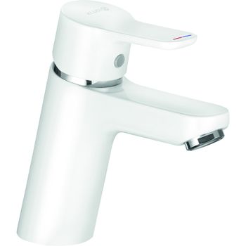 Смеситель для раковины Kludi Pure Easy 370289165 Белый — фото 1, Смесители для раковины