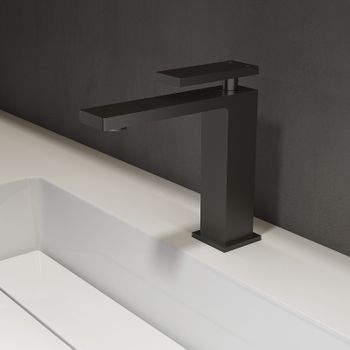 Смеситель для раковины Vincea Dice VBF-2DS1MB Черный матовый — фото 3, Смесители для раковины