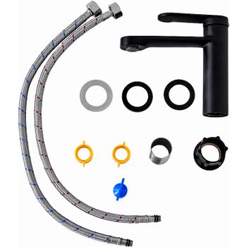 Смеситель для раковины Orange Vesper M10-021b Черный матовый — фото 7, Смесители для раковины