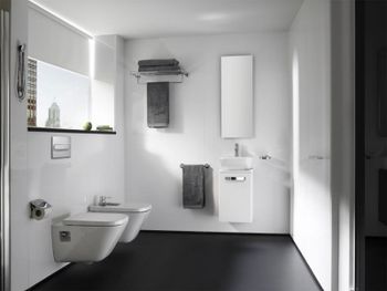 Тумба под раковину Roca The Gap 45 ZRU9302735 подвесная Белая матовая — фото 3, Тумбы под раковину