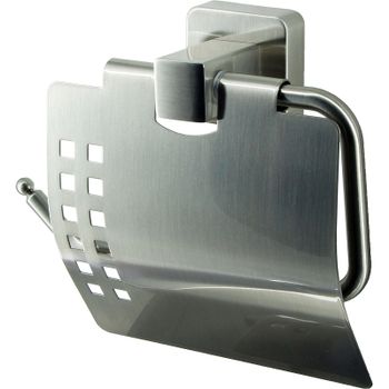 Держатель туалетной бумаги WasserKRAFT Rhin K-8725 с крышкой Хром — фото 1, Держатели туалетной бумаги