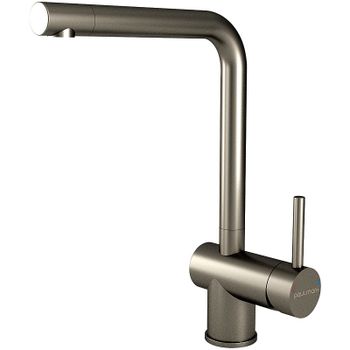Смеситель для кухни Paulmark Spring Sp212067-GM Вороненая сталь — фото 1, Смесители для кухни