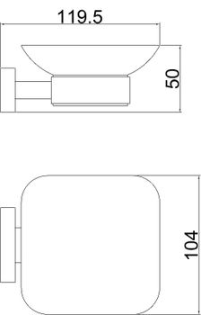Мыльница Belz B903 B90302 Черная матовая — фото 2, Мыльницы