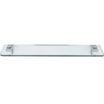 Стеклянная полка Sonia Eletech 113590 Хром — фото 1, Полки для ванной и душа