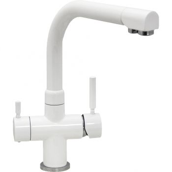 Смеситель для кухни Seaman Barcelone SSL-5383-SG Белый — фото 1, Смесители для кухни